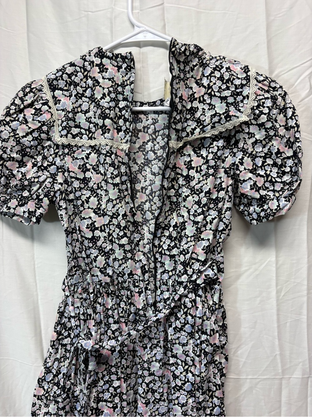 Vintage Jessica McClintock Gunne Sax Floral Dress Size 14 - Picture 3 of 7
